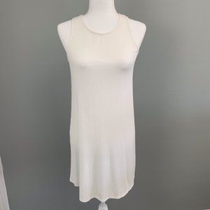women White Back Tie Dress, Size L